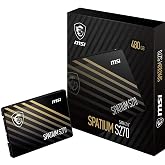 MSI SSPATIUM S270 SATA 2.5" 480GB 500MB Okuma/450MB Yazma 3D NAND SATA III SSD