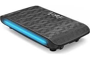 Sportstech 4D Vibrationsplatte für Zuhause, VP400 und sVibe, Smart LED, Trainingsbänder und Ropes, Abnehmen, Ganzkörpertraining, Muskelaufbau, 120 kg belastbar, Fitness Training