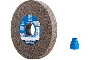 PFERD Schleifbockscheibe UNIVERSAL, 150x20x32mm, A60, 39008423 – Harte Schleifscheibe für universelle Schleifaufgaben, mit Reduzierhülsen (25/20/16mm)