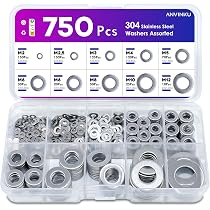 The Bolt Barn 371-Piece Stainless Steel Serrated Flange Bolt & Nut Assortment Kit – Hex Drive