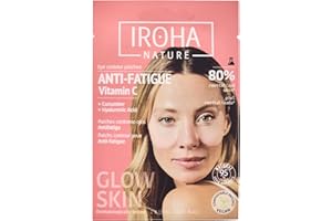 IROHA NATURE - Patch Occhi Illuminanti e Anti-Fatica | con Cetriolo e Vitamina C | Riduzione Borse, Occhiaie e Rughe | Idratazione Profonda con Acido Ialuronico | Vegano e 100% Biodegradabile