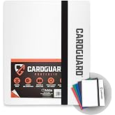 CardGuard Trading Card Pro-Folio, 9 Cepli Yan Y&uuml;kleme Sayfaları, 360 Kart Tutar, Beyaz