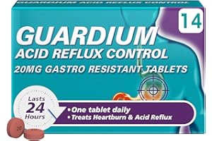 GAVISCON Guardium Esomeprazole Acid Reflux Tablets, 14 Pack - Indigestion & Heartburn Relief, 24-Hour GERD/GORD Protection, Antacids for Digestion & Nausea