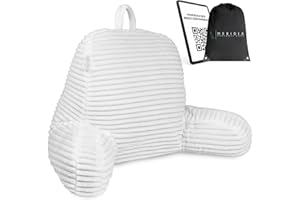‎MERIDIA PERSONAL CARE MERIDIA Lesekissen, Rückenkissen Bett. Rückenkissen Sofa, Lesekissen für Bett, Rückenlehne Bett Kissen. Inklusive Tragetasche und Leitfaden (Weiß)