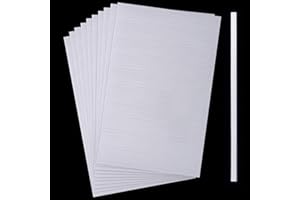 OUTUS 500 Piezas Tiras Adhesivas de Espuma de Doble Cara Cintas de Espuma 3D Doble Adhesivo Tiras de Montaje Adhesivo para Tarjeta Agitadora, Álbum de Recortes (3,9 Pulgadas)