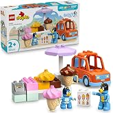 رحلة الآيس كريم مع مجموعة LEGO DUPLO Bluey Creative Production التي تقدم لعب الأدوار في المركبات للأطفال من سن 10458 إلى 2 وما فوق، عيد ميلاد