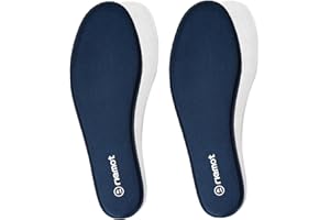 riemot 2 Pairs Memory Foam Insoles for Men and Women,Replacement Inner Soles for Sports,Work Boots,Trainers,Sneakers and Walking Shoes,Comfort Inserts