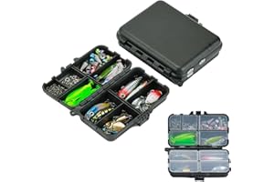 HARY Alriedy 187-Piece Premium Fishing Lures Kit - Ultimate Saltwater & Freshwater Tackle Box Set with UV-Resistant Pike/Bass Lures, Corrosion-Proof Hooks & Waterproof Storage