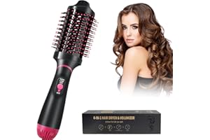 CUBTEM Cepillo Secador de Pelo Salon One-Step Secador y Voluminizador, Cepillo de Aire Caliente, Profesional tecnología Iónica Cerámica Aire Caliente Moldeador Alisador, 4 Temperaturas y 2 Velociades