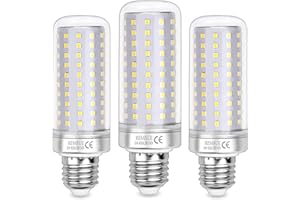 Hzsanue Żarówki LED 26 W, 200 W, odpowiednik żarówek żarowych, 3000 lm, 4000 K, naturalna biel, duża śruba E27, 3 sztuki