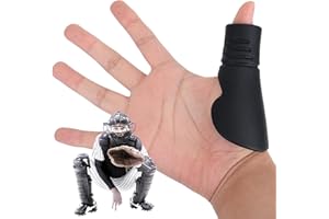 lasuroa Daumenschutz für den Catcher für Baseball und Softball, Silikon Schutzschild Trainingshilfe zum Catchen Daumenschutz zur Vorbeugung von Handverletzungen und Stichen (Größe M)