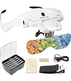 Mapille 10 x vergrootglas met licht en houder, 5 kleurtemperaturen van de led-bureaulamp, verstelbare vergrotingslamp voor naaien, reparaties, lezen, handwerk Mapille 10 x vergrootglas met licht en houder, 5 kleurtemperaturen van de led-bureaulamp, verstelbare vergrotingslamp voor naaien, reparaties, lezen, handwerk