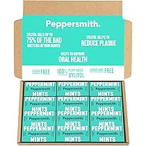 Extra Strong Mints - Sugar Free Mints - 100% Plant Based Xylitol - Natural Sweetener - Natural Eucalyptus - Freshens Breath - Benefits Oral Health - On