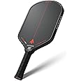 YOTIGER 16mm 3K Carbon Fiber Pickleball Paddle | Carbon Fiber Surface with High Spin | Aerodynamic Curvature | Elongated Handle | Includes Paddle Cover | USAPA Approved