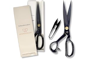 SCHERENPALAST Große, professionelle Stoffschere/Schneiderschere (30,5 cm) & Nahtauftrenner (robust, griffig, wertig. Ideal für jede Stoffart – Jetzt zugreifen!