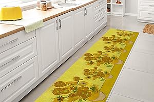 GLHOME IDEE PER LA CASA GL Home Tappeto Cucina Antiscivolo Made in Italy Passatoia Antimacchia Multiuso Corridoio Soggiorno Lavabile in Lavatrice - Quadro 996-50x100 cm