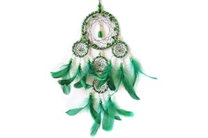 Donko Small Dream Catcher Green Dream Catchers for Bedroom Feather Dream Catchers for Adult Dreamcatcher Wall Hanging Blessing GIfts