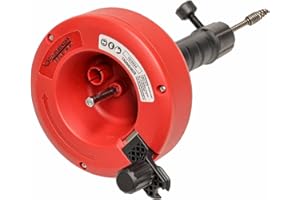 ROTHENBERGER Industrial spirala do czyszczenia rur, 4,5 m, zatkane odpływy, nadaje się do wiertarki i wkrętarki akumulatorowej, środek do czyszczenia odpływów, spirala odpływowa, czyszczenie rur w