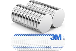 WuKong 20 Pezzo Magneti forti neodimio potente magnete calamita super forte da parete, Lavagna per il frigo Lavagna per ufficio Mini magneti rotondi per servizio pesante (20x 3mm)