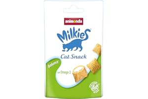 ANIMONDA VOM FEINSTEN animonda Milkies, chrupiące przekąski bez ziaren dla kotów, przysmaki dla kota, 12 x 30 g