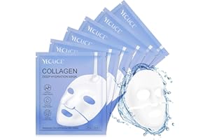 JSBNQRMZ Masque Collagene Visage Korean,6PCS Biodance Mask Collagen,masque coréen bio collagene,Biodance Collagen Overnight Mask, Masque Pelable De Volume à Film Inversé Au CollagèNe