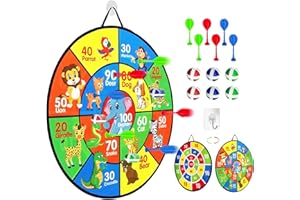 YJSDDNTY Diana de Doble Cara con Pelotas, Juego de Lanzamiento al Aire Libre,Juguete Plegable, Regalos para Fiestas de diversión Deportiva en Interiores/Exteriores para niños3-12 Niños y niñas