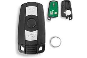 GLOUVDEYZ KR55WK49127 For BMW 1 3 5 6 Z4 X1 X3 X5 Series E46 E60 E61 E63 E64 E70 E71 E72 E90 E91 E92 Key Fob 868MHZ 3 Buttons Remote Car Key Fob with ID46 Chip Key Ring