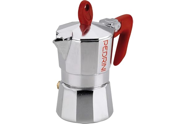 PEDRINI Kaffettiera 9081 Espresso Maker 1 Cup Red