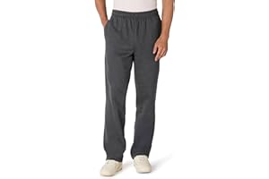 Amazon Essentials Hombre Pantalones Deportivos de Forro Polar con Parte Inferior Abierta (Disponibles en Tallas Grandes y Largos Especiales)