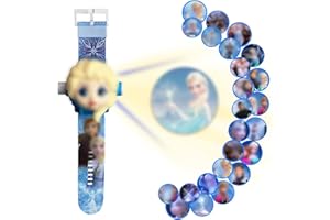 LEWBDF Orologio Bambini, Orologio da Polso con proiettore Digitale, Orologio Giocattolo per Bambini, 24 motivi di proiezione orologio elettronico da polso per bambini e ragazze di regalo