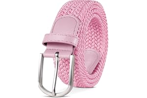 TANGCHAO Unisexe Tissu élastique Ceinture Élastique Tressée Stretch Belt Ceinture Étirable Pour les Hommes et les Femmes Plusieurs Couleurs