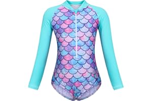 Berich Swimming Costume Girls One Piece Swimsuit Girls Swimwear UV Protection Rash Guard Kids Swimming Suit Bathing Suit
