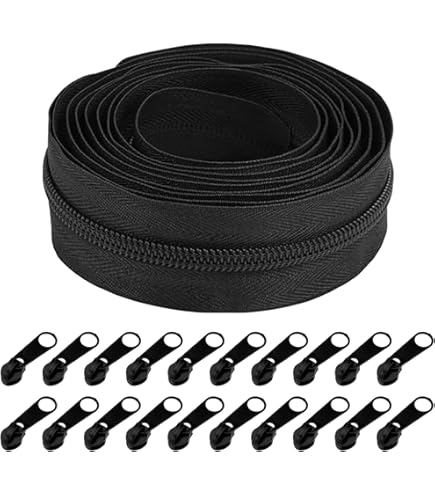 Cerniera A Spirale In Nylon Lunga 10 Metri 5 Con 20 Cursori Per - Foto 6