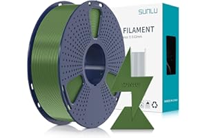 SUNLU High Speed 1.75mm PLA Filament, Up to 600mm/s Fast Printing, Neatly Wound, Rapid HS-PLA, Dimensional Accuracy +/- 0.02mm, 1KG Olive Green