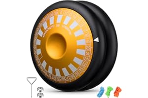 MAGICYOYO JoJo D6 YOSPINNER, JoJo professionale 6 in 1 con modalità di gioco versatili, 2A metallo Jo Jo per dita Spin, Trick Jo-Jo con inattività, Magic Yoyo giocattolo per bambini e adulti