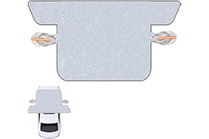 Mikiuly Parasole Auto per Parabrezza, Copertura Parabrezza Auto, Copri Parabrezza Auto, Inverno Telo Parabrezza Antigelo, Antighiaccio, Pioggia, Polvere, UV, Adatto la Maggior Parte dei Veicoli, 1pc
