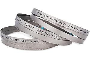 SÄGEBAND-MANUFAKTUR 3x lame a nastro M42 HSS bimetalliche Premium 1140 x 13 x 0,65 mm con 14/18 denti per pollice (TPI) - per taglio di metallo, acciaio, alluminio, metalli non ferrosi e leghe leggere