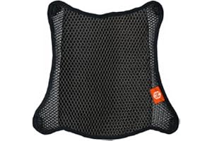 SYXLS Motorrad-Sitzkissen, 3D-Mesh-Netz rutschfeste Motorrad-Sitzpolster, Universelles Atmungsaktives Motorrad-Sitzkissen-Pad, Anti-Rutsch-Motorrad-Mesh-Schutz-Sitzbezug