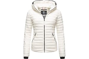 Navahoo Damen Damen leichte Übergangsjacke Steppjacke mit Kapuze Kimuk XS-XXL