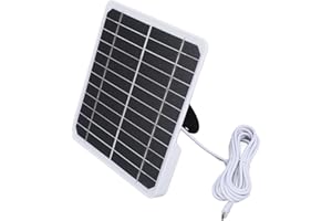 GEERYZHE Panneaux Solaires pour Caméras, Panneau Solaire Mural 20 W 5 V Chargeur de Panneau Solaire Monocristallin Panneau Solaire USB pour Caméra avec Câble de de 9,8 Pieds