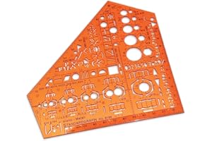 Standardgraph 8190 Zeichenschablone Stano Metall 155x155