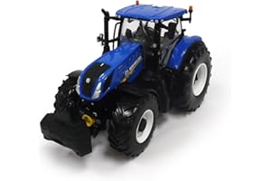 Britains Tractor para niños New Holland, T7 315, Tomy Tractor para niños con Sistema hidráulico Trasero de Altura Regulable y Eje Delantero dirigible – Tractor niños a Partir de 3 años