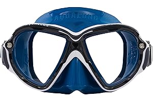 AQUALUNG REVEAL ULTRAFIT - Máscara buceo adultos, visión panorámica de 180°, ajuste facial personalizado, lentes intercambiables, resistente al agua, faldón de silicona, óptima para el submarinismo