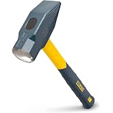 Estwing Sure Strike Blacksmith's Hammer - 1890ml Metalworking Tool with Fibreglass Handle &amp; No-Slip Cushion Grip - MRF64BS