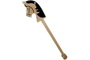 BUSDUGA 2851 Holz-Steckenpferd aus Buchenholz, 104cm, aus Deutschland