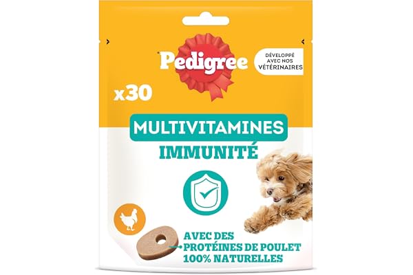 PEDIGREE Multivitamins Immunité Aliment complémentaire pour Chiens Adultes 6 x 180g
