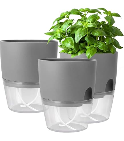 HEMOTON Handgefertigter Pflanztopf Selbstbewsserungssystem  Selbstbewsserung Im Freien Fr Einfache Pflanzenpflege Im Innenbereich:  Amazon.de: Garten