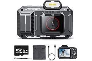 DIAMOOKY Macchina Fotografica Compatta,Macchina Fotografica Digitale Zoom 20X 3" LCD Digital Camera,Ricaricabile Vlogging Fotocamera con Scheda da 32GB per Bambini, Adulti, Principianti (Nero)