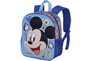 KARACTERMANIA Myszka Miki Blissy -Mały Plecak 3D, Niebieski, 26 x 31 cm, Pojemność 8,5 L