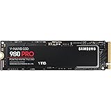 Samsung 980 PRO M.2 NVMe SSD (MZ-V8P1T0BW), 1 TB, PCIe 4.0, 7.000 MB/s Lesen, 5.000 MB/s Schreiben, Internes Solid State Driv